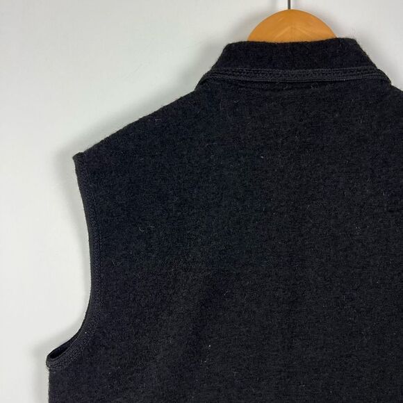 Vintage 90s 100% Boiled Wool Cat & Mouse Vest Black Women’s XL RARE! - Picture 7 of 11